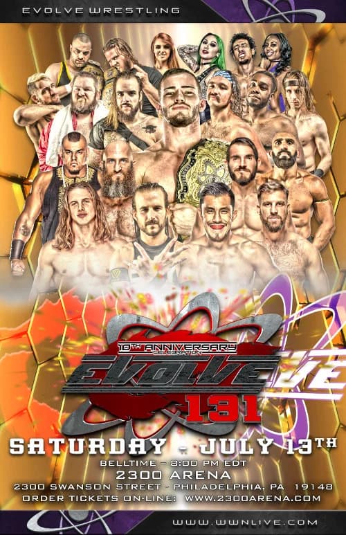 EVOLVE 131-- 10th Anniversary official trailer poster
