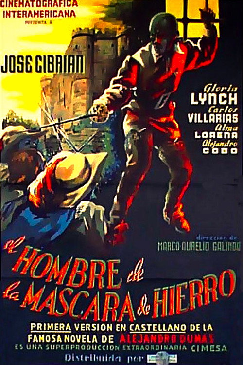 El hombre de la máscara de hierro official trailer poster