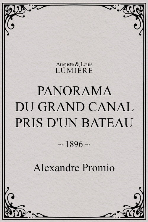 Panorama of the Grand Canal Taken from a Boat official trailer poster