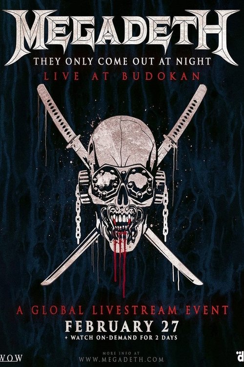 Megadeth - They Only Come Out At Night: Live At Budokan 2023 official trailer poster