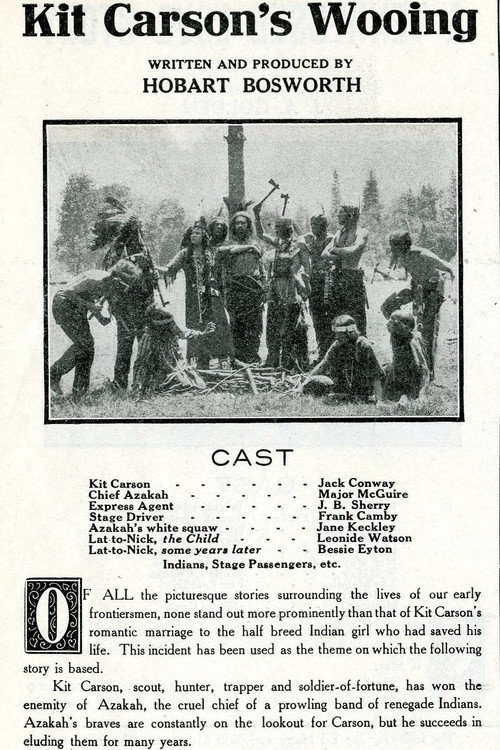Kit Carson's Wooing official trailer poster
