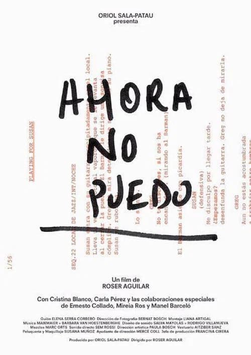 Ahora no puedo official trailer poster