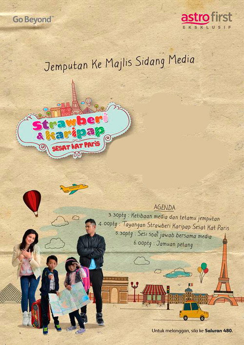 Strawberi Karipap Sesat Kat Paris official trailer poster