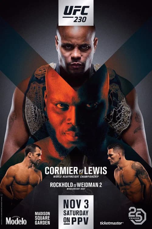 UFC 230: Cormier vs. Lewis official trailer poster