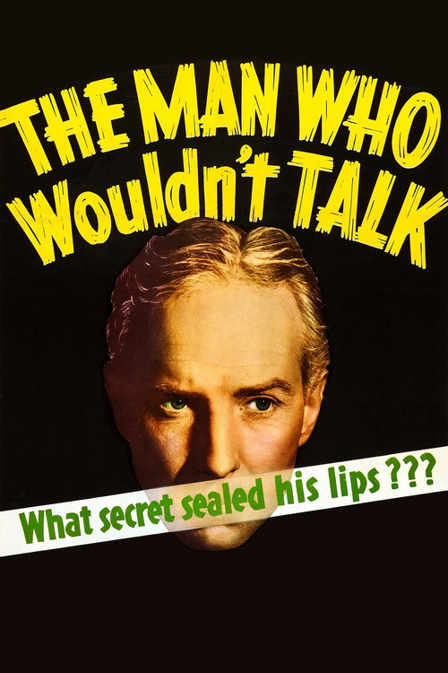 The Man Who Wouldn't Talk official trailer poster
