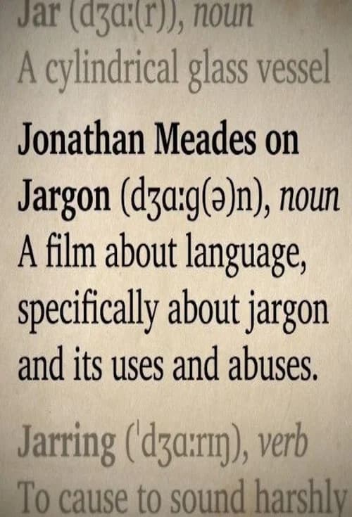 Jonathan Meades on Jargon official trailer poster