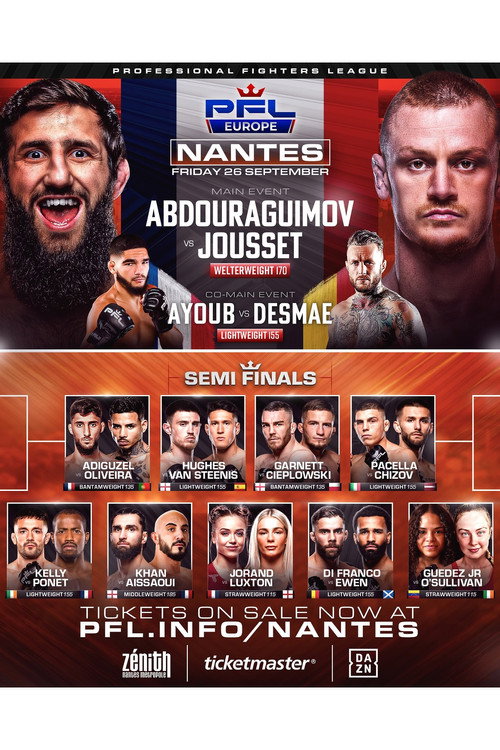 PFL Europe 3: Nantes 2025 official trailer poster