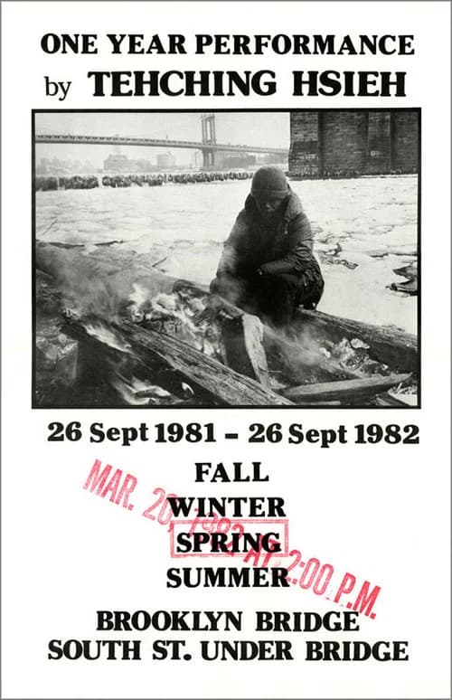 Tehching Hsieh: One Year Performance, Outdoor Piece 1981 - 1982 official trailer poster