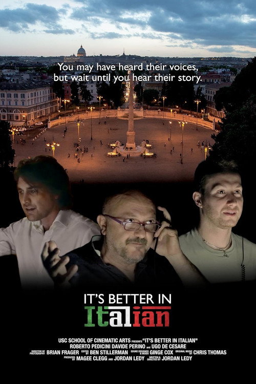 It's Better in Italian official trailer poster