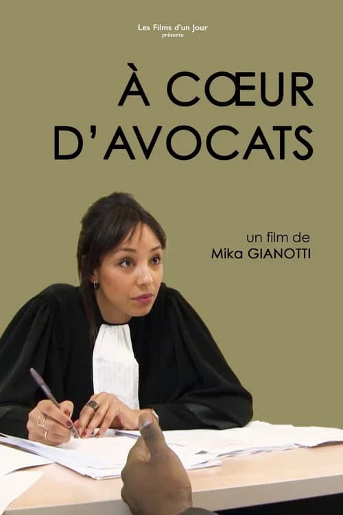 À cœur d'avocats official trailer poster