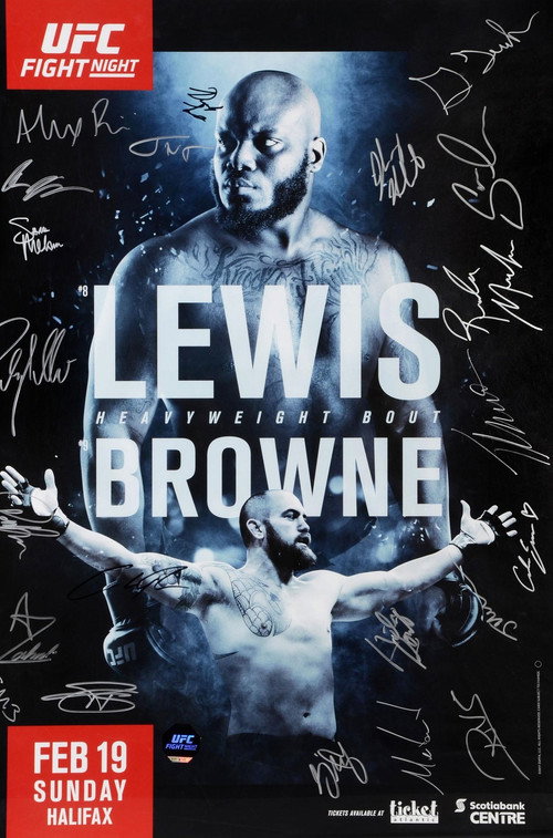 UFC Fight Night 105: Lewis vs. Browne official trailer poster