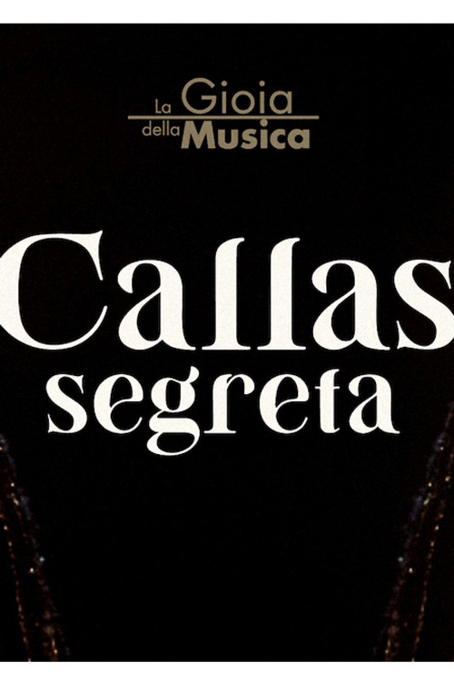 Callas Segreta official trailer poster
