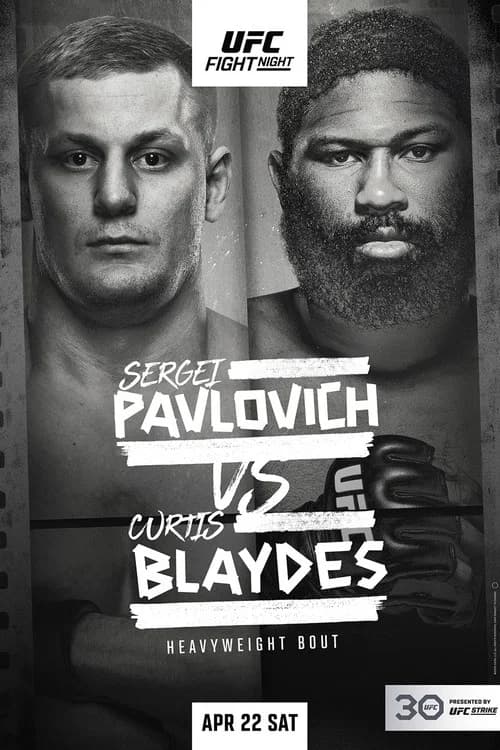 UFC Fight Night 222: Pavlovich vs. Blaydes official trailer poster