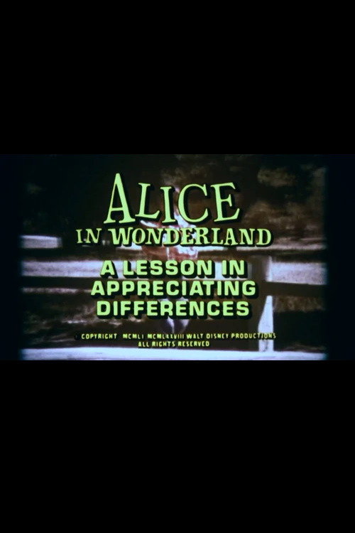 Alice in Wonderland: A Lesson in Appreciating Differences official trailer poster