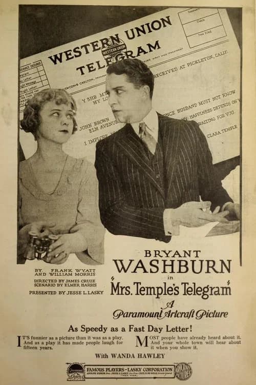 Mrs. Temple's Telegram official trailer poster