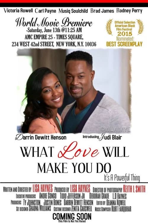 What Love Will Make You Do official trailer poster