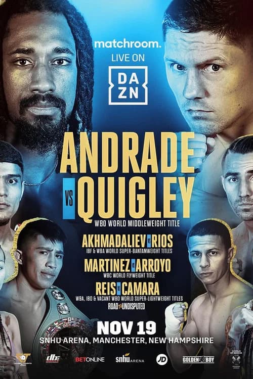 Demetrius Andrade vs. Jason Quigley official trailer poster