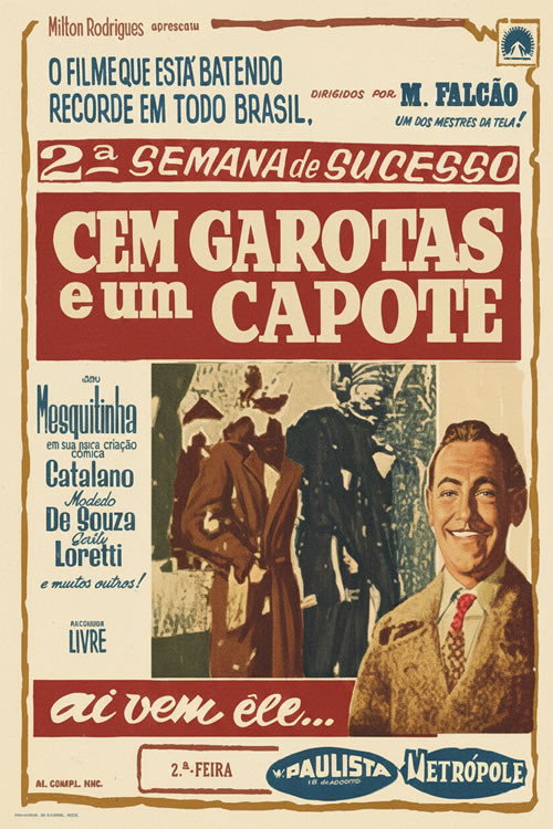 Cem Garotas e Um Capote official trailer poster