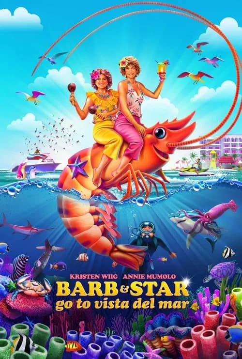 Barb & Star Go to Vista Del Mar official trailer poster
