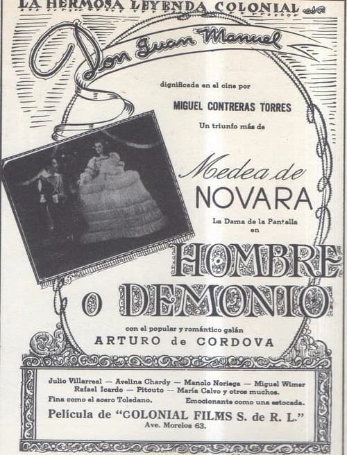 Hombre o demonio official trailer poster