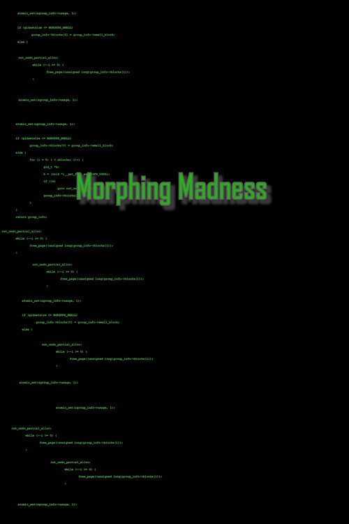 Morphing Madness official trailer poster