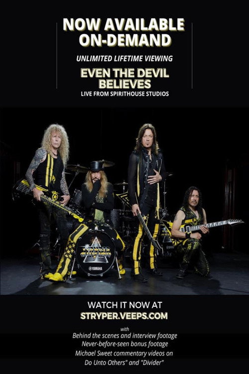 Stryper - Even the Devil Believes Live Stream official trailer poster