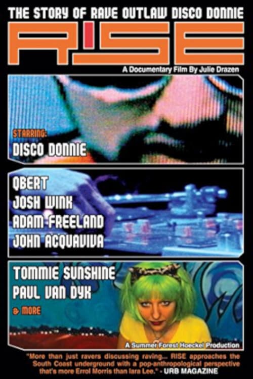 Rise: The Story of Rave Outlaw Disco Donnie official trailer poster